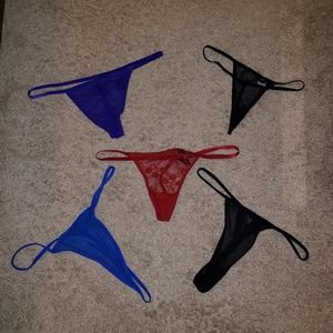 NWOT Victoria's Secret & Misc Set of 5 G-Strings